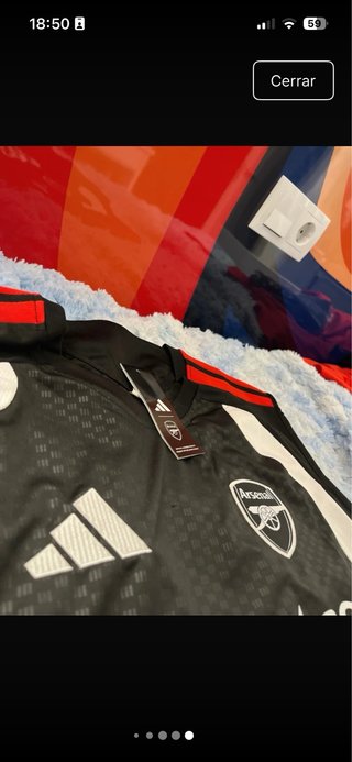 Conjunto Arsenal Adidas Negro