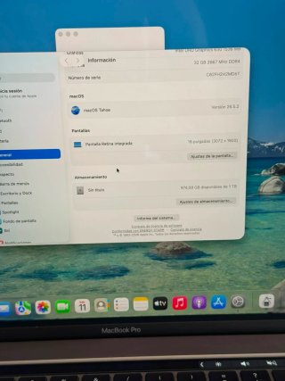 MacBook Pro 16" 2019 i9/32/1TB TOPE DE GAMA