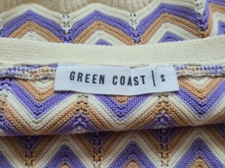 Top juvenil zig-zag beige y morado