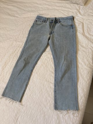 Pantalones Levis Azules Desgastados