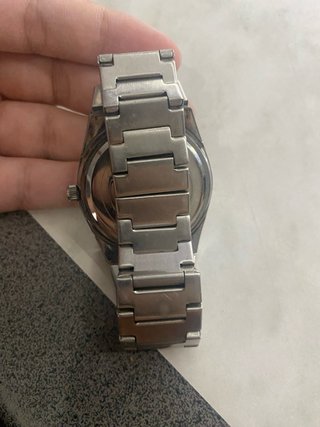 Reloj Poedag Cuarzo Plata Negro