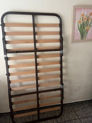 Base Cama Metal y Madera