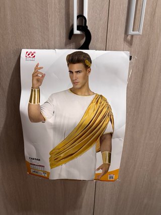 Disfraz Dios Griego Toga Dorada