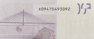 Billete 500€ sin circular 2002 Serie X
