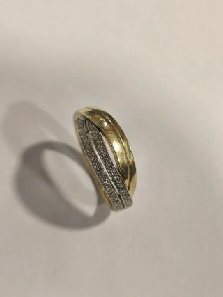 Anillo Vintage Oro 18K Diamantes