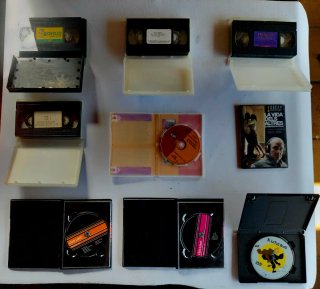 Collezione di film VHS e DVD in catalano