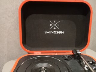 Giradischi SWINGSON Arancione e Nero