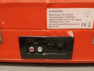Giradischi SWINGSON Arancione e Nero