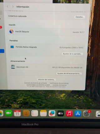 MacBook pro 15" 2018 i9/32/512