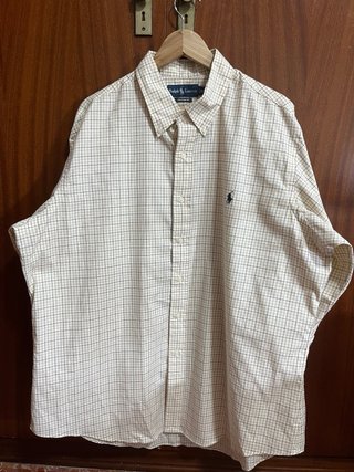 Camisa Ralph Lauren XXL Cuadros Beige