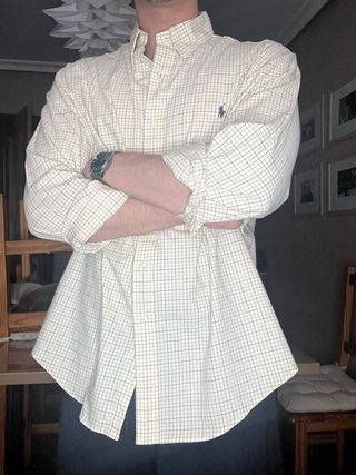 Camisa Ralph Lauren XXL Cuadros Beige