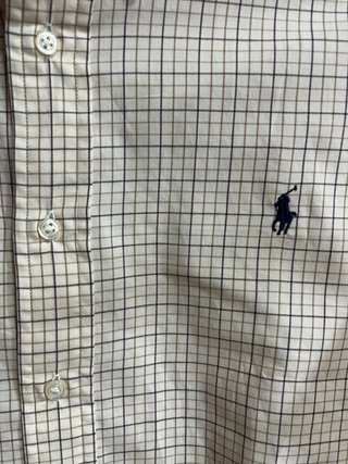 Camisa Ralph Lauren XXL Cuadros Beige