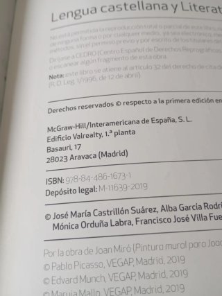 Lengua Castellana y literatura 1 ESO