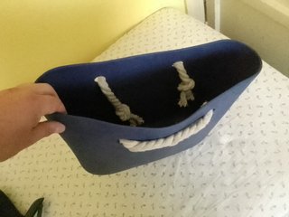 O bag Borsa in gomma con manici corda 42x20 h 30cm