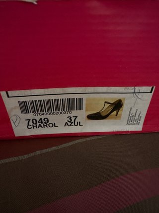 Zapatos de Salón Charol Azul Talla 37