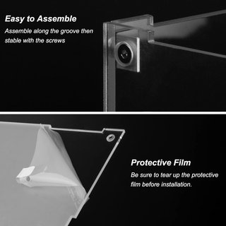 Vitrina Acrílico Cliselda 25x25x40 cm Base Negra