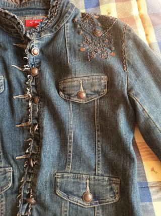 Cazadora vaquera Derhy pedrería Talla L