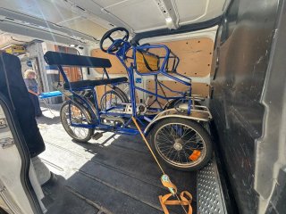 Bicicleta Surrey Cuadriciclo Azul
