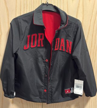 Chaqueta Jordan Reversible Negra y Roja Original