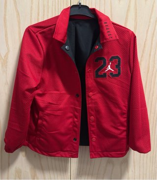 Chaqueta Jordan Reversible Negra y Roja Original