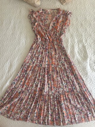 Vestido largo estampado floral