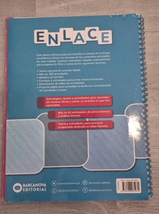 Enlace. Dosier de Lengua castellana.  2 Bachillera