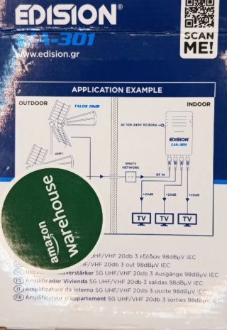 Edision LIA-301 Amplificador UHF/VHF Nuevo