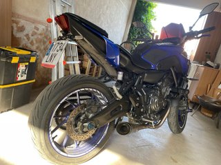 Yamaha MT-07 Azul y Negra