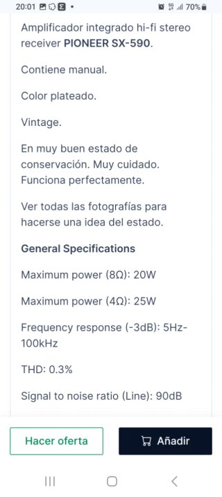 Amplificador Vintage Pioneer Revisado