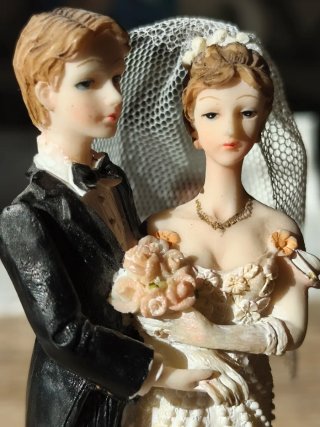 Figuras Novio y Novia Tarta Boda