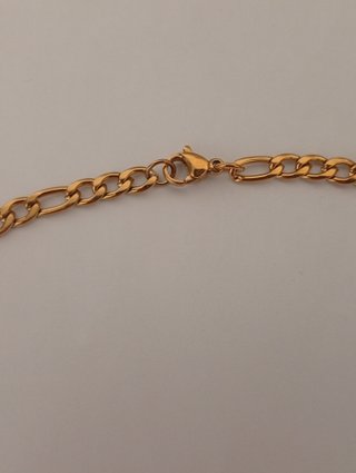 Collar Cruz Acero Inoxidable Chapado Oro 18K
