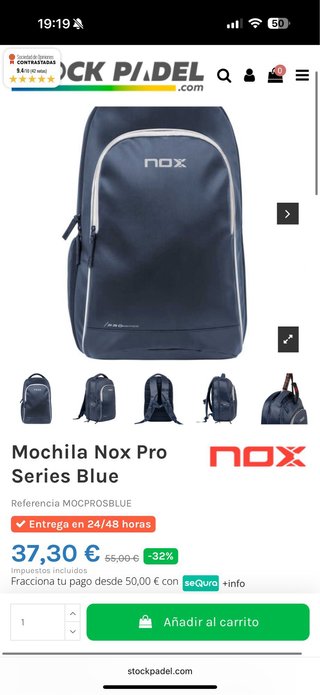 MOCHILA NOX PRO SERIES AZUL