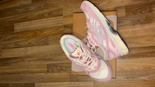 Zapatillas Asics Hombre Rosa y Blanco