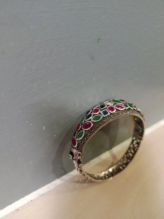 Pulsera artesanal plata Fez multicolor