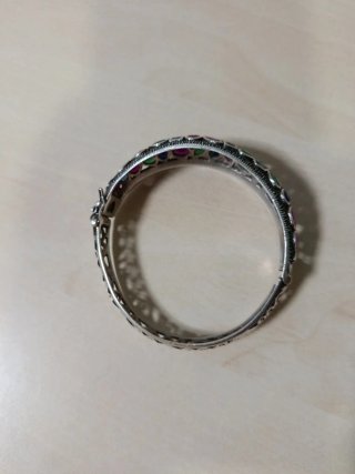 Pulsera artesanal plata Fez multicolor
