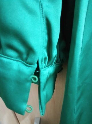 Vestido Zara verde drapeado