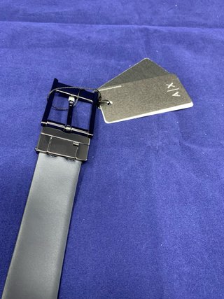 Cintura Armani Exchange Uomo Pelle Nera