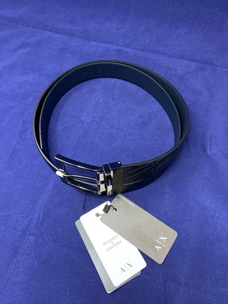Cintura Armani Exchange Uomo Pelle Nera