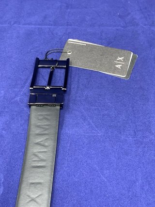Cintura Armani Exchange Uomo Pelle Marrone/Nero