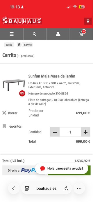 Mesa y Sillas de jardín Sunfun Maja