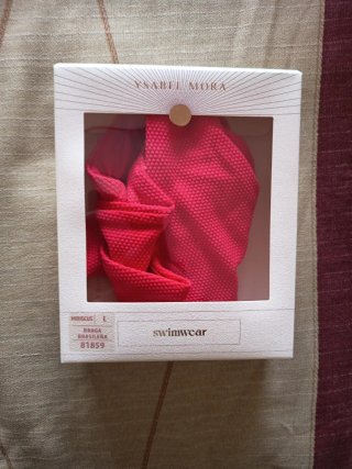Braga bikini brasileña roja talla L a estrenar