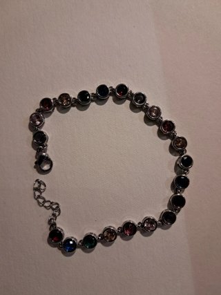 Pulsera bisutería piedras multicolor