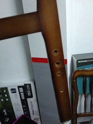 Cuna de madera con ruedas