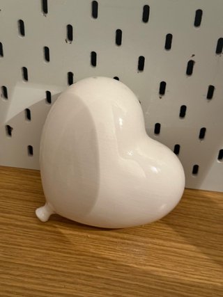 Corazón blanco decorativo