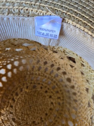 Set 3 cappelli di paglia estivi donna