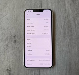 iPhone 13 Blanco 128GB Batería 100%