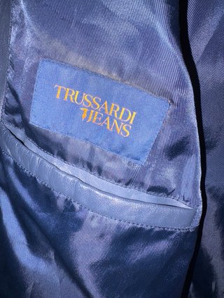 Giacca biker Trussardi Jeans Vera Pelle vissuta