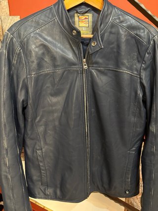 Giacca biker Trussardi Jeans Vera Pelle vissuta