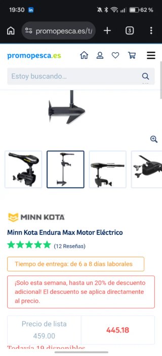 Motor Eléctrico Minn Kota Endura Max 50lbs