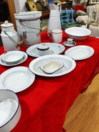Lote Porcelana Esmaltada Antigua
